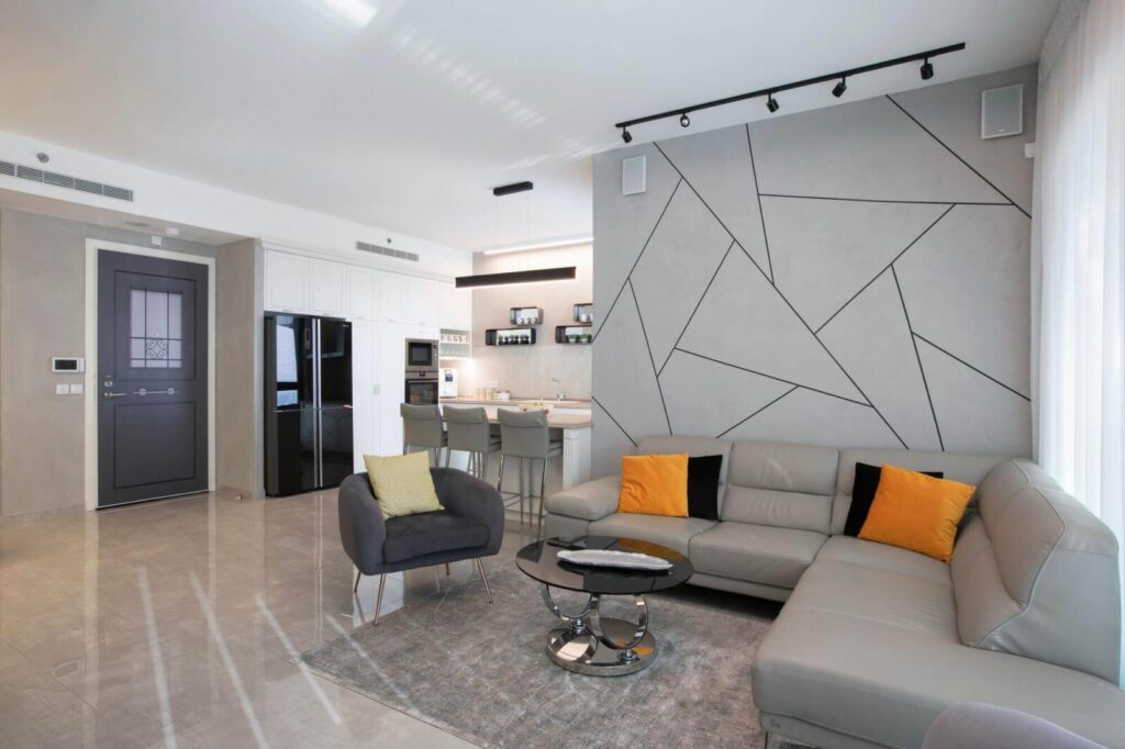 עיצוב הסלון בסגנון מודרני